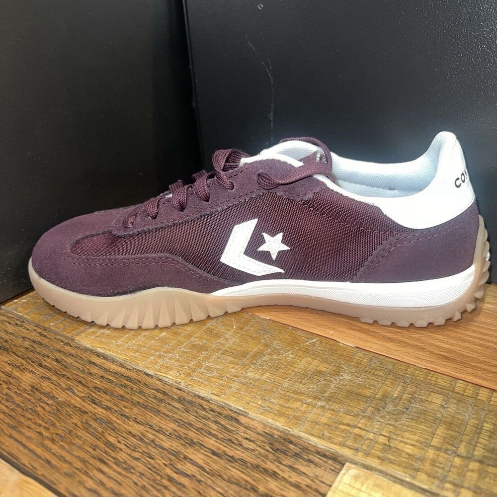 New Women’s Converse Run Star Trainer Lifestyle Sneakers Ox Burgundy A13360C - Picture 3 of 8